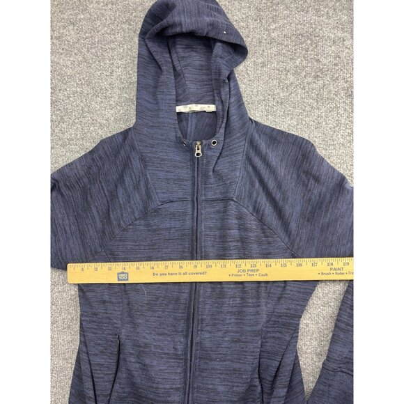 Athleta Hoodie Jacket Womens M Blue Full Zip Stretch Athletic Casual Pockets - Picture 3 of 6